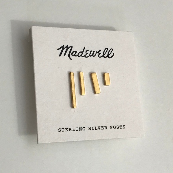 Madewell Jewelry - Madewell Mix & Match Bar Studs NWT
